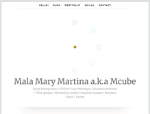 Tablet Screenshot of malamarymartina.com